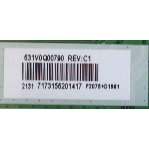 MAIN PARA SMART TV PIONEER 4K RESOLUCION ( 3840x2160 ) UHD / NUMERO DE PARTE 691V0Q00790 / 631V0Q00790 / VTV-L55736 / 7173096401417 / PANEL K500WDCRB-TC350A5 / MODELO PN50951-22U